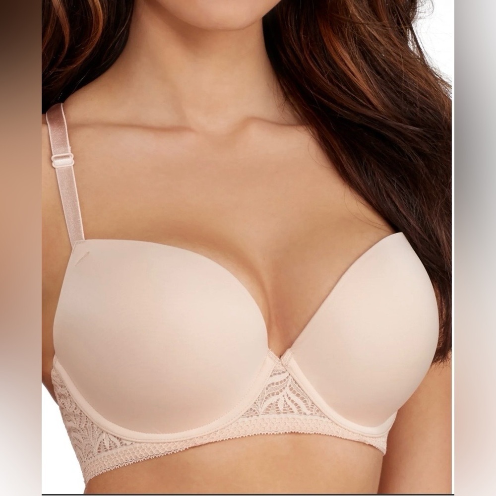 Paramour 32H Nude Lace Racerback Bra Style 115011 Full Coverage